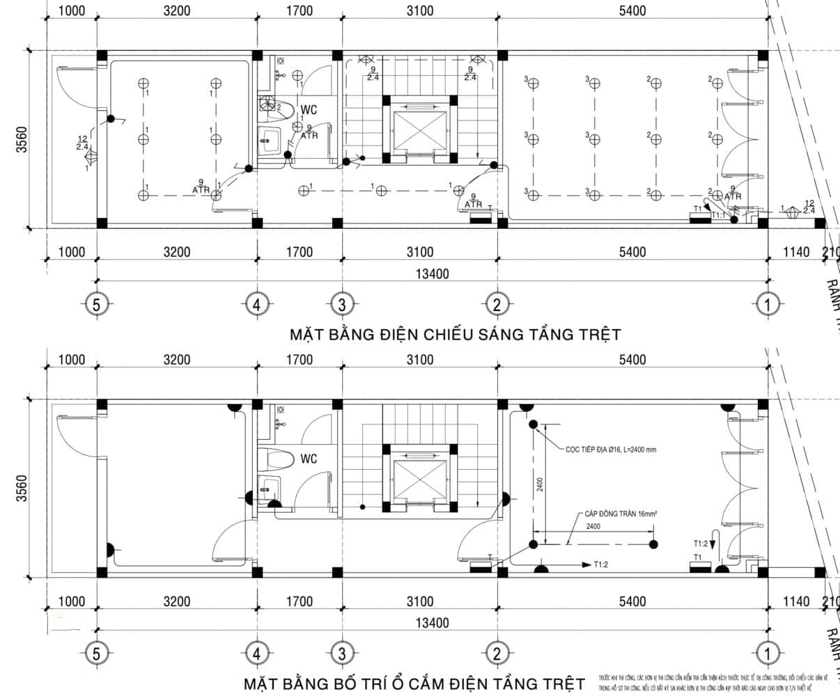 bản vẽ chi tiết điện nước 