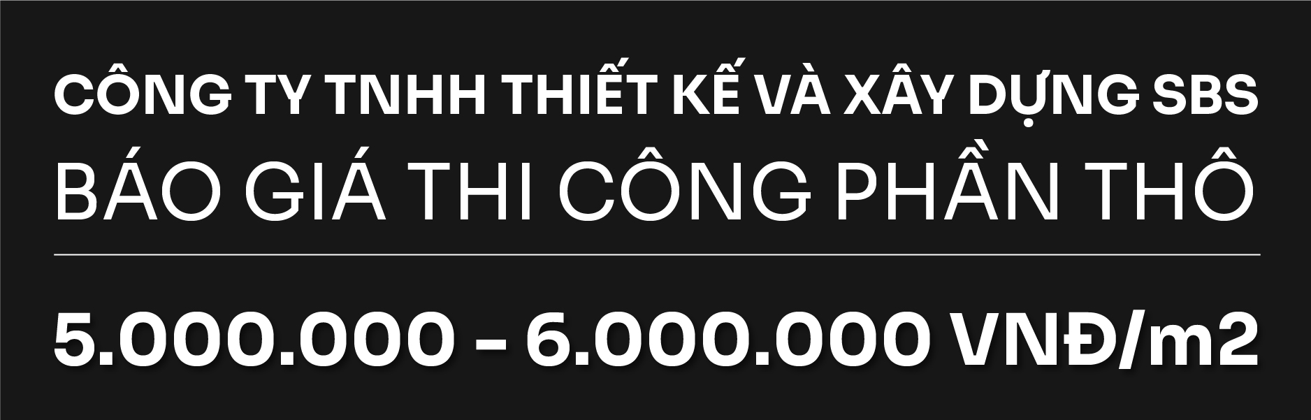 Bảng giá thi công phần tô tại SBS VILLA.