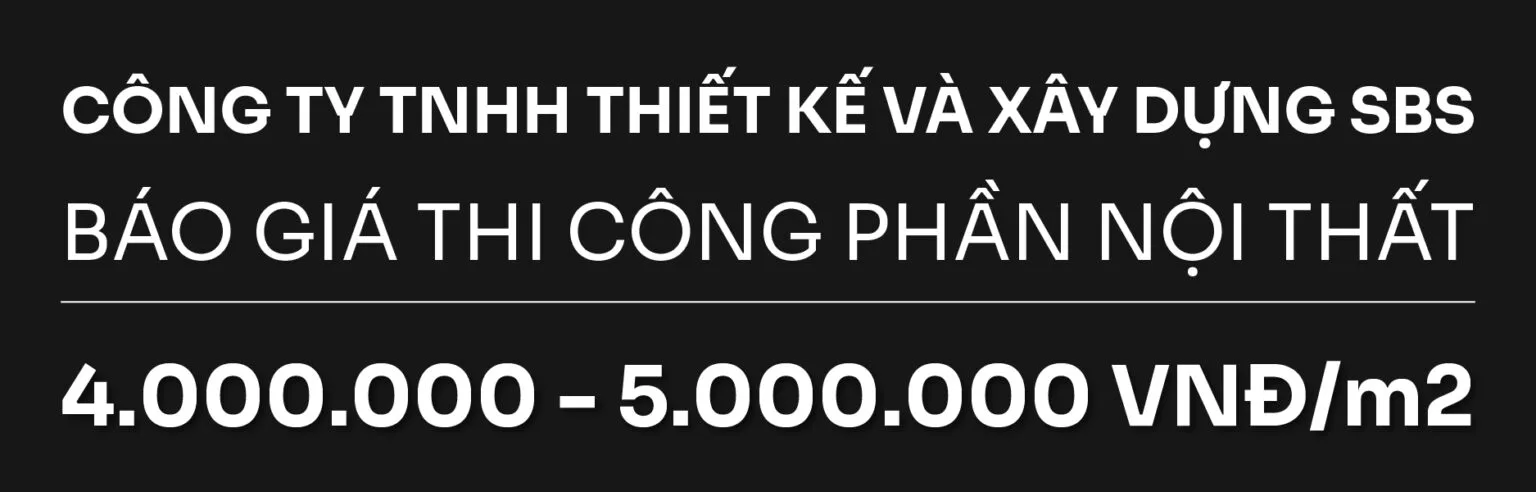 Mức chi phí xây dựng biệt thự 200m2 hạng mục thi công nội thất
