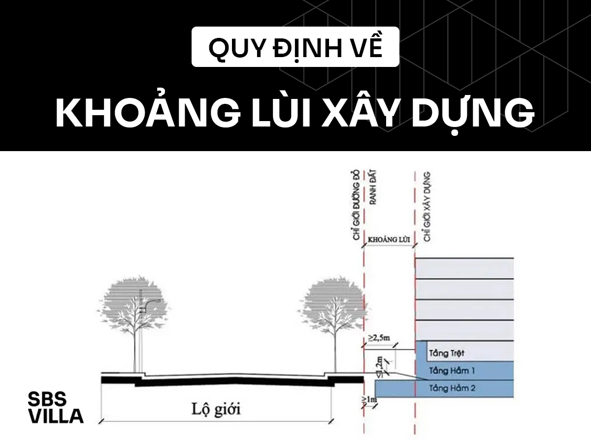 Khoảng lùi xây dưng là gì và quy định khoảng lùi xây dựng