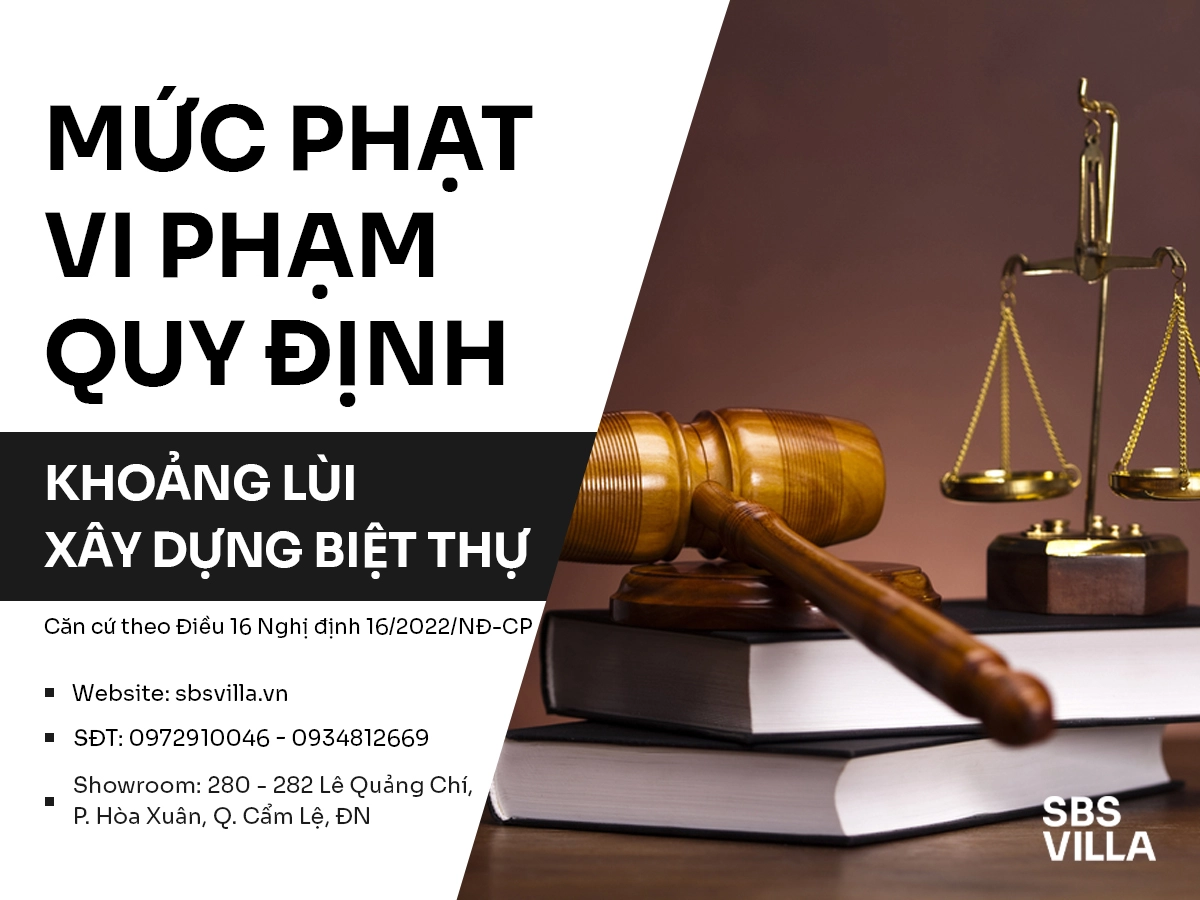 Mức phạt vi phạm khoảng lùi xây dựng hiện hành