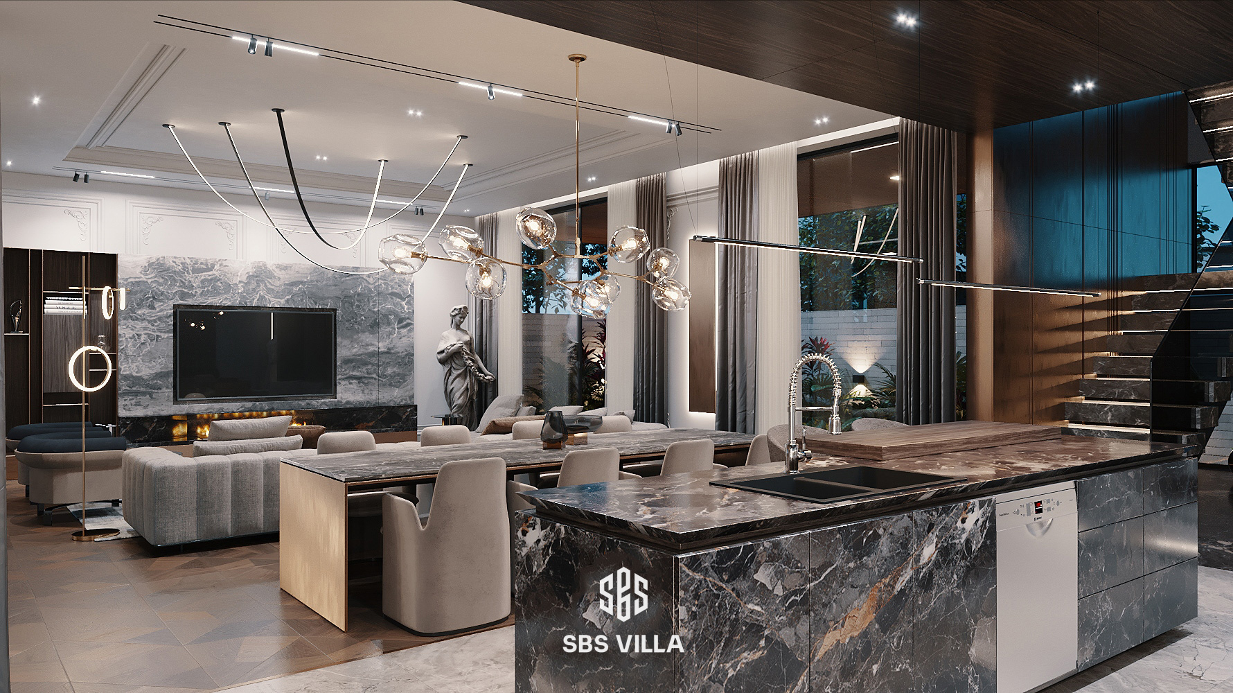 Ở tất cả các công trình tại SBS VILLA, việc đáp ứng tiêu chuẩn về chiếu sáng và thông gió tự nhiên luôn được đặt lên hàng đầu.