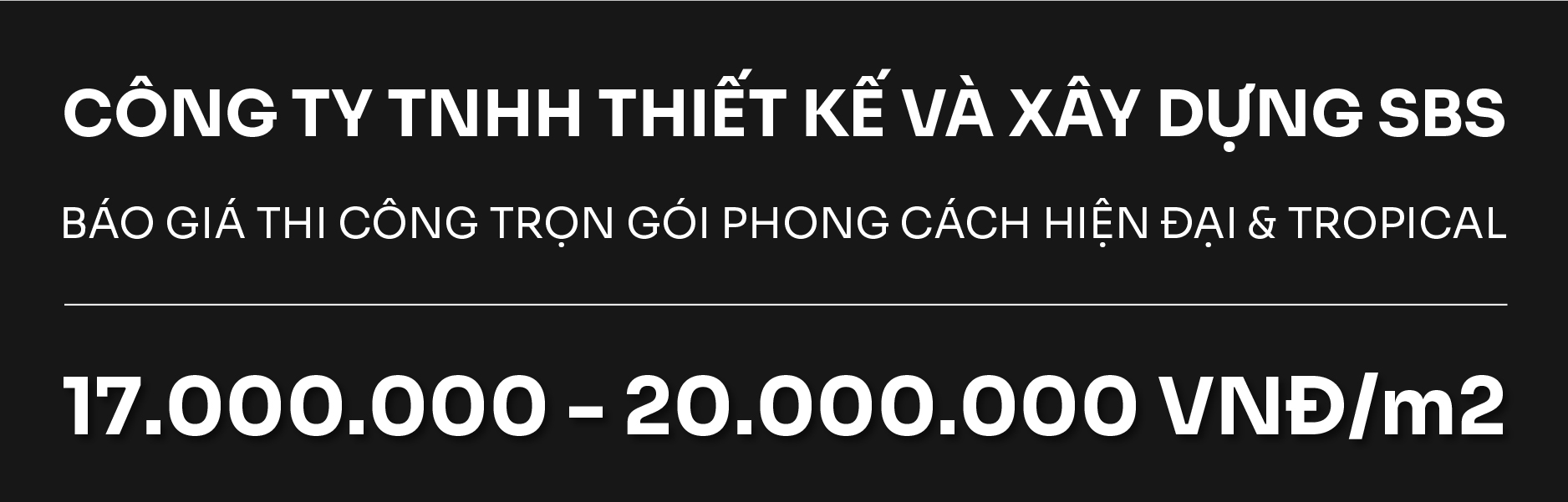 Báo giá thi công trọn gói phong cách Hiện Đại và Tropical tại Miền Nam.