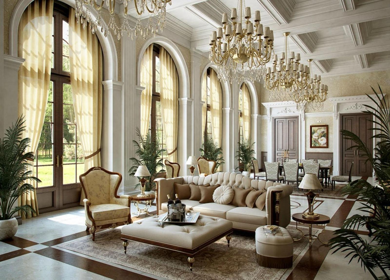 Nội thất biệt thự 2 tầng cổ điển kiểu Châu Âu.