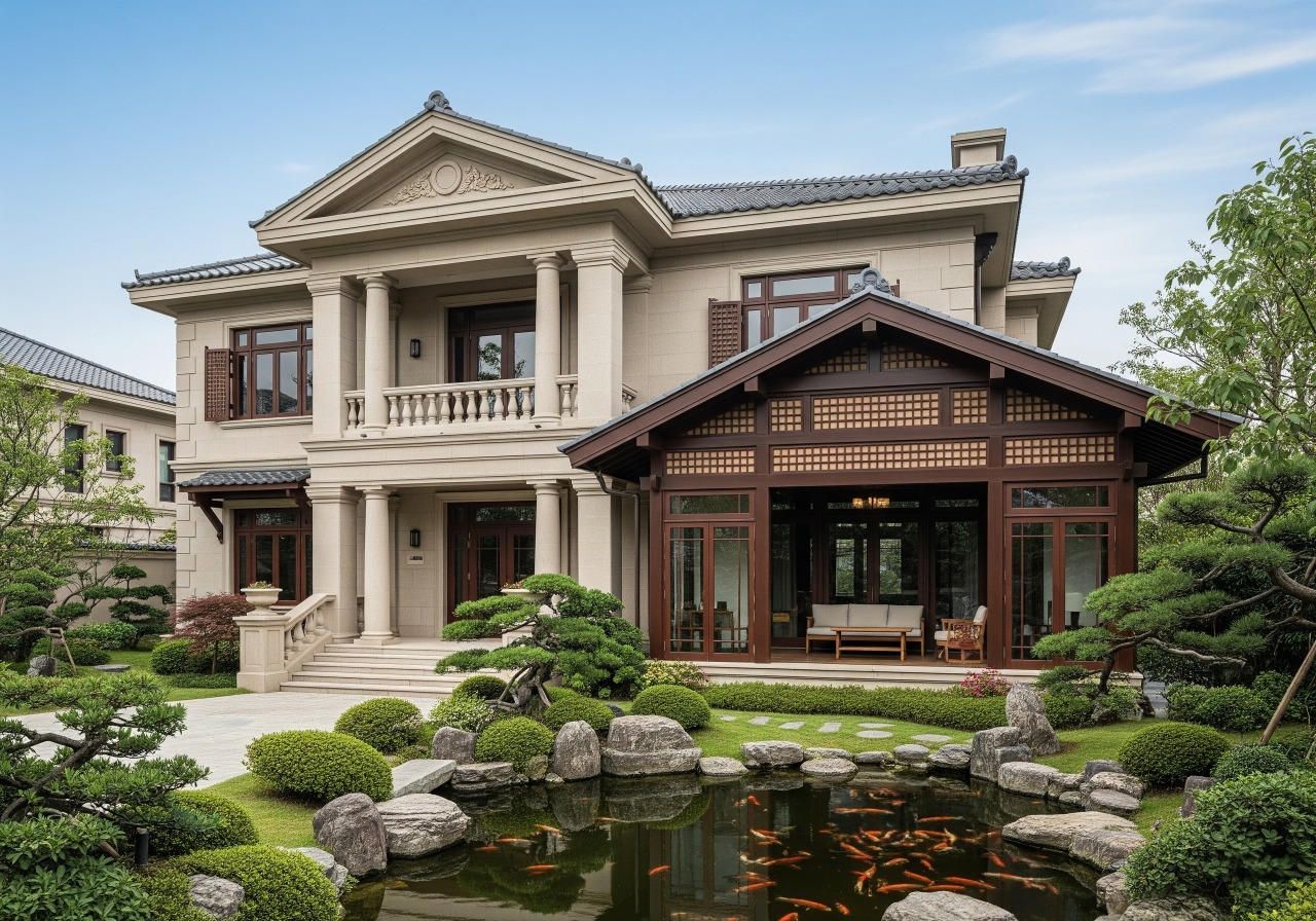 Biệt thự 2 tầng kiểu Nhật ở nông thôn (Nguồn ảnh: Sưu tầm).