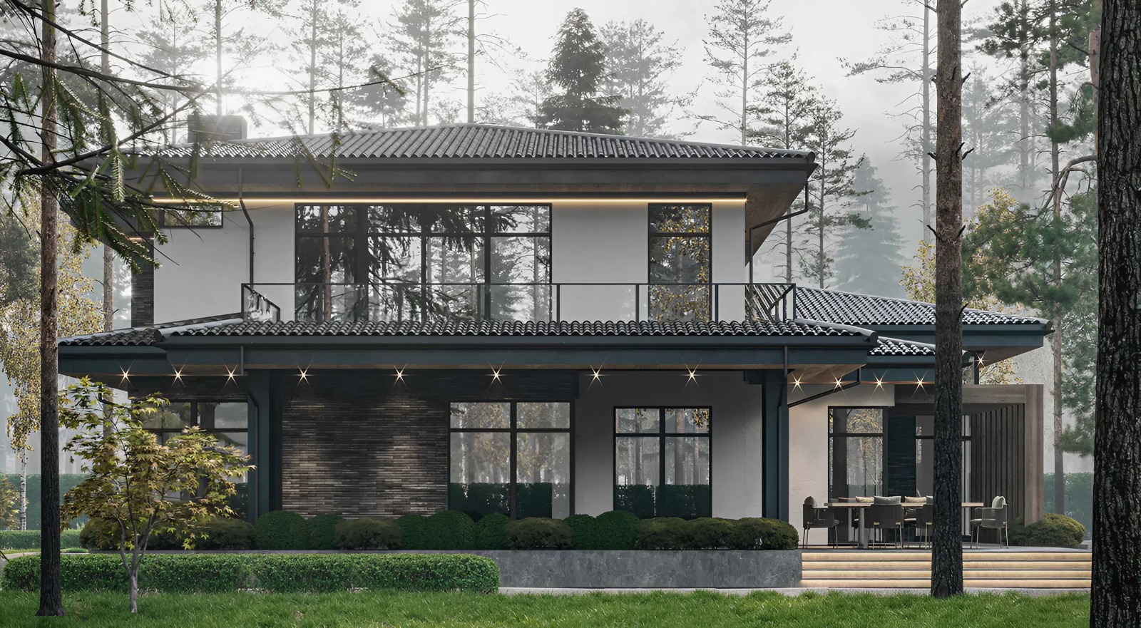 Mẫu biệt thự 2 tầng kiểu Nhật mang vẻ đẹp trường tồn theo thời gian 