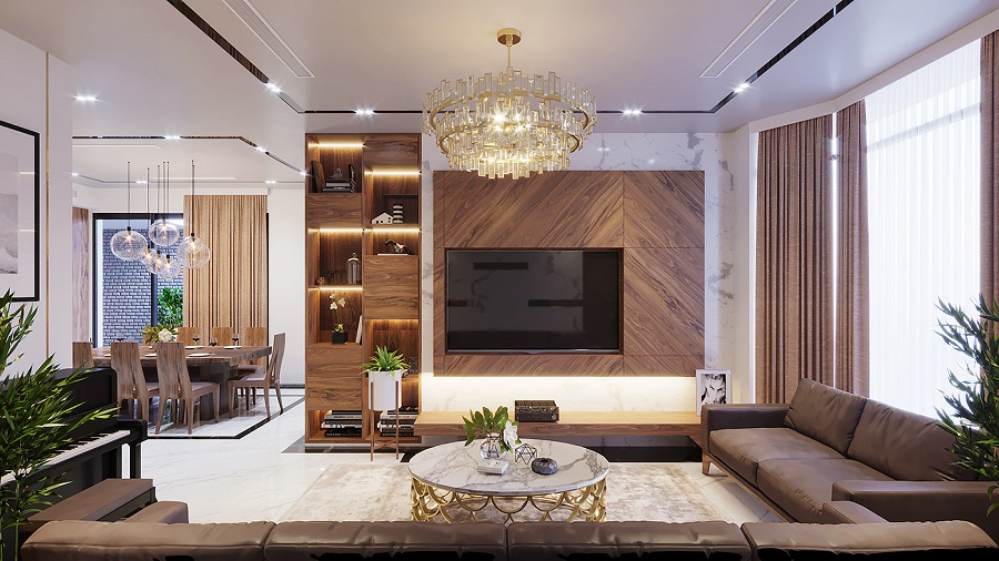Thiết kế nội thất biệt thự song lập