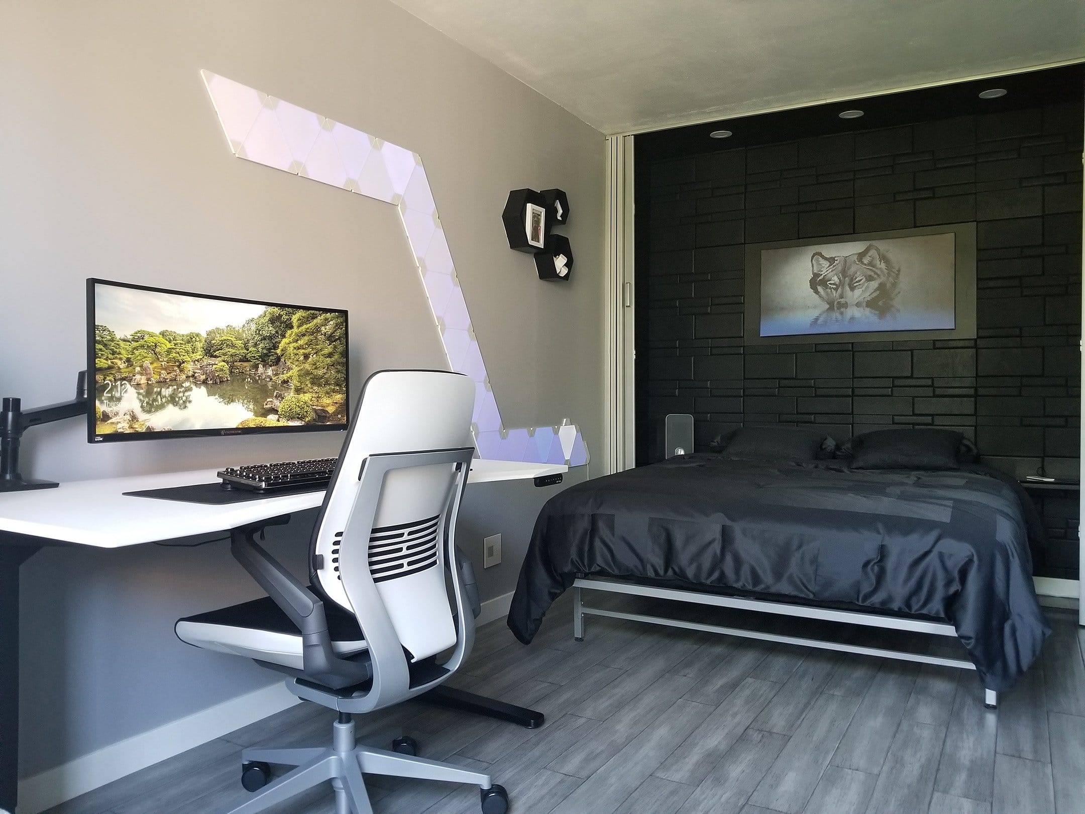 Phòng ngủ gaming phong cách hiện đại (Nguồn ảnh: Sưu tầm).