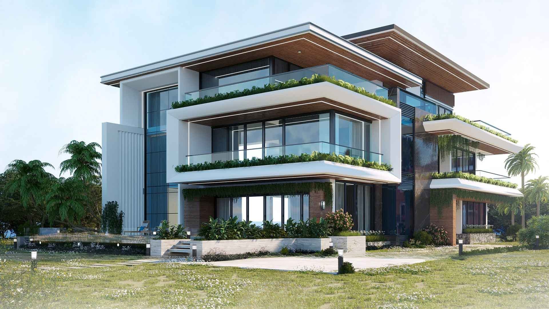 Gia chủ nên lựa chọn các vật liệu công nghiệp và sử dụng bảng màu trung tính trong quá trình thiết kế biệt thự 3 tầng 2 mặt tiền Hiện đại (Nguồn ảnh: Sưu tầm).