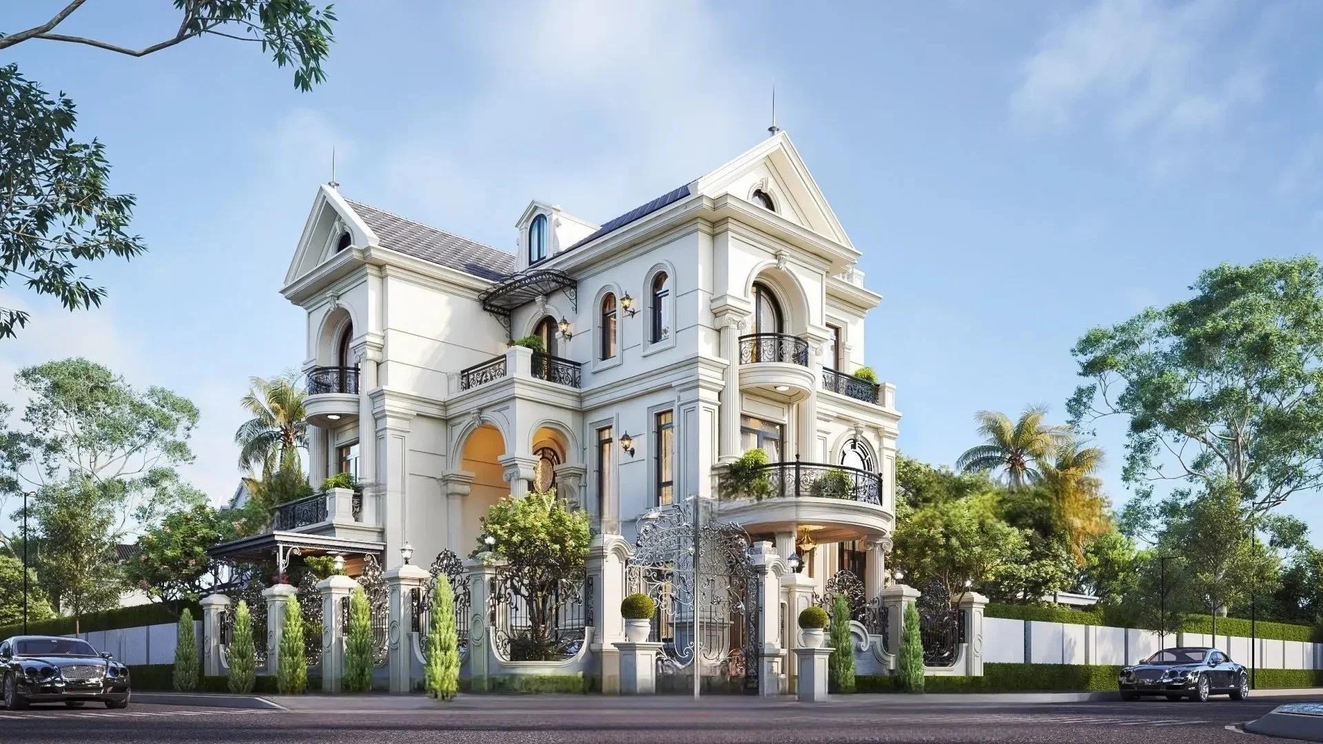 Thiết kế biệt thự 3 tầng mái Thái kết nối thiên nhiên (Nguồn ảnh: Sưu tầm). 