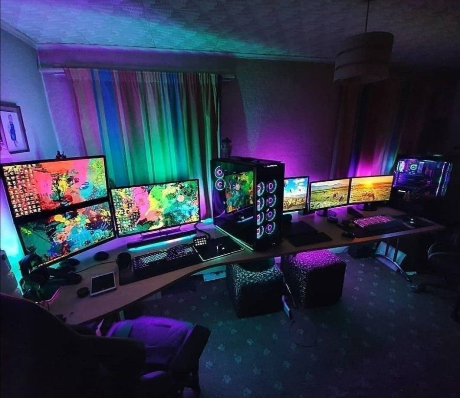Phòng ngủ gaming dành cho cặp đôi (Nguồn ảnh: Sưu tầm).