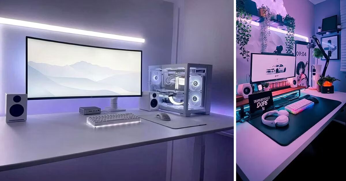 Phòng ngủ gaming phong cách minimalist (Nguồn ảnh: Sưu tầm).
