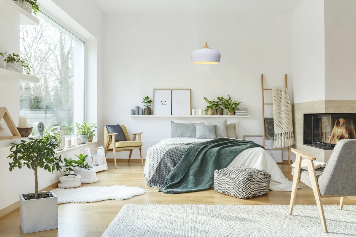phòng ngủ phong cách scandinavian
