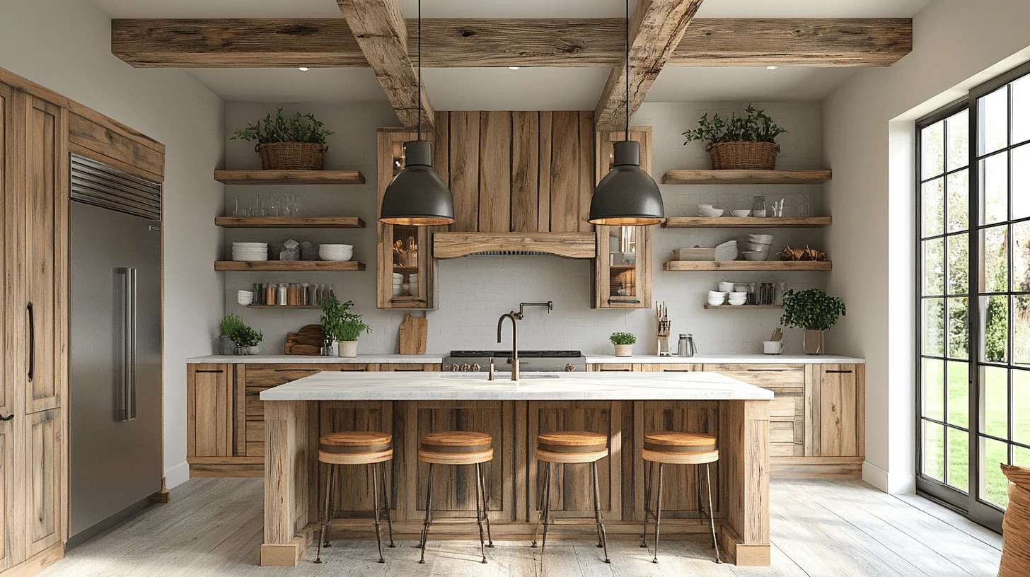 Phòng bếp phong cách Wabi Sabi