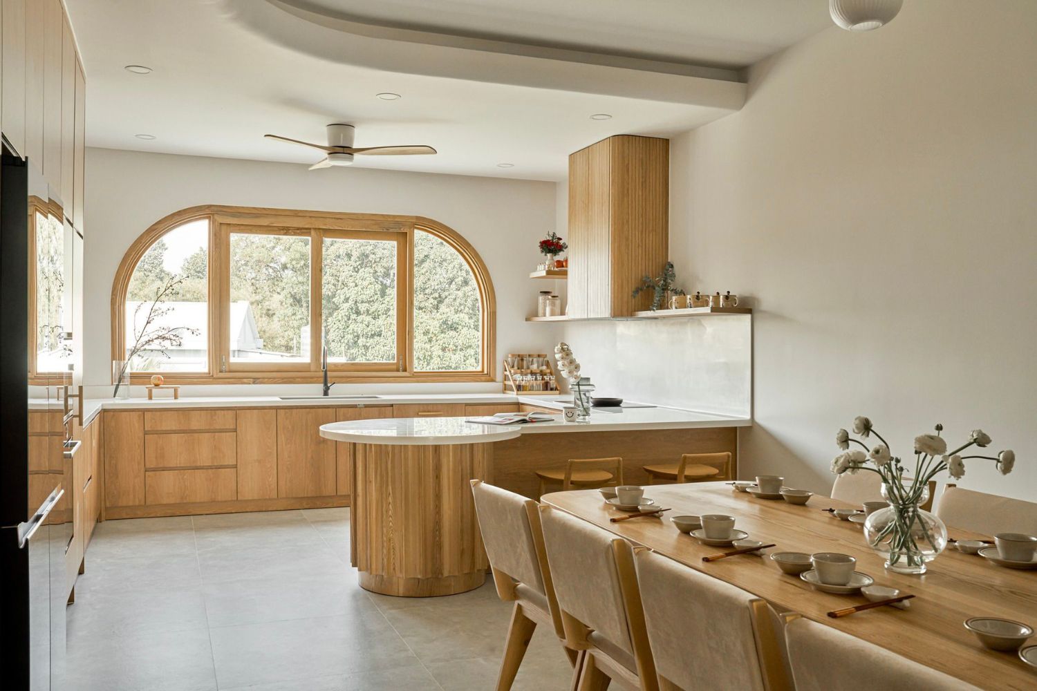 Phòng bếp phong cách Wabi Sabi 
