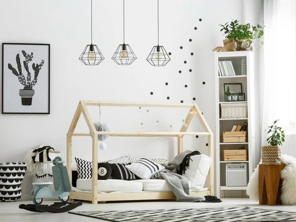 Phòng ngủ cho 2 bé khác giới phong cách Scandinavian (Nguồn ảnh: Sưu tầm).