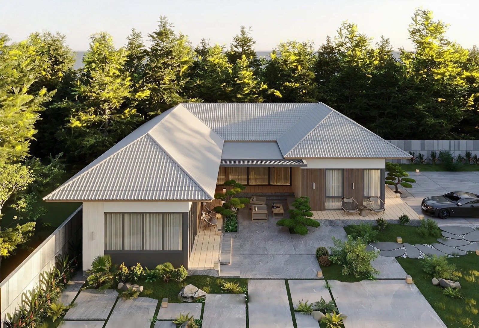 Biệt thự sân vườn kiểu Nhật có phù hợp với khí hậu nhiệt đới tại Việt Nam không? (Nguồn ảnh: Sưu tầm)