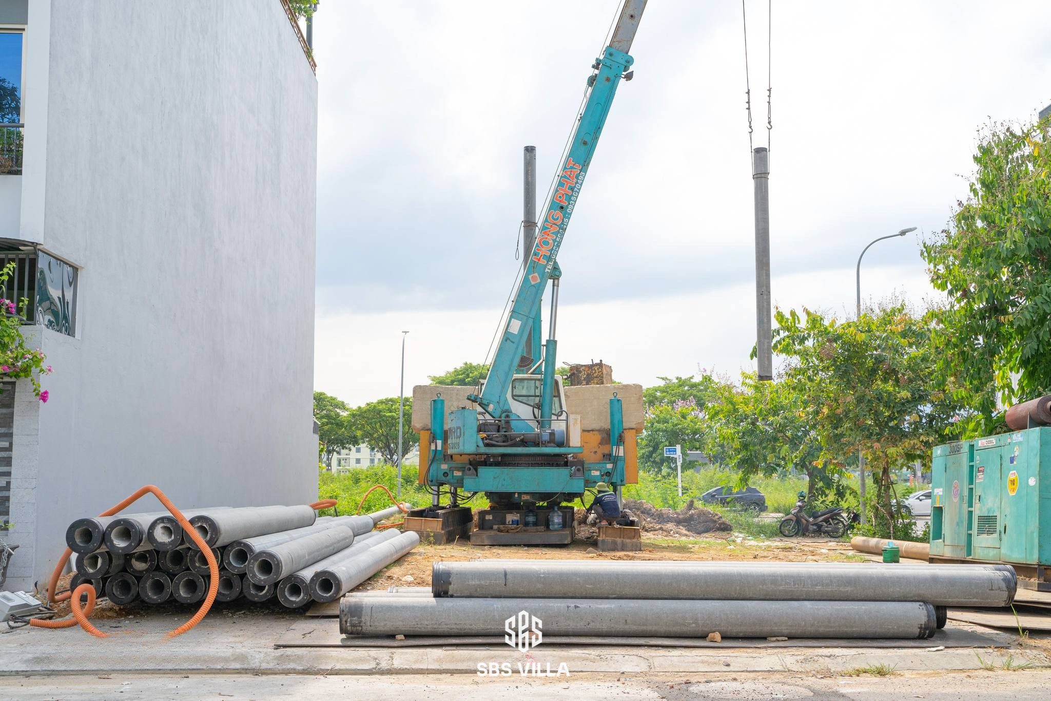 Nhà 5 tầng ép cọc bao nhiêu tấn