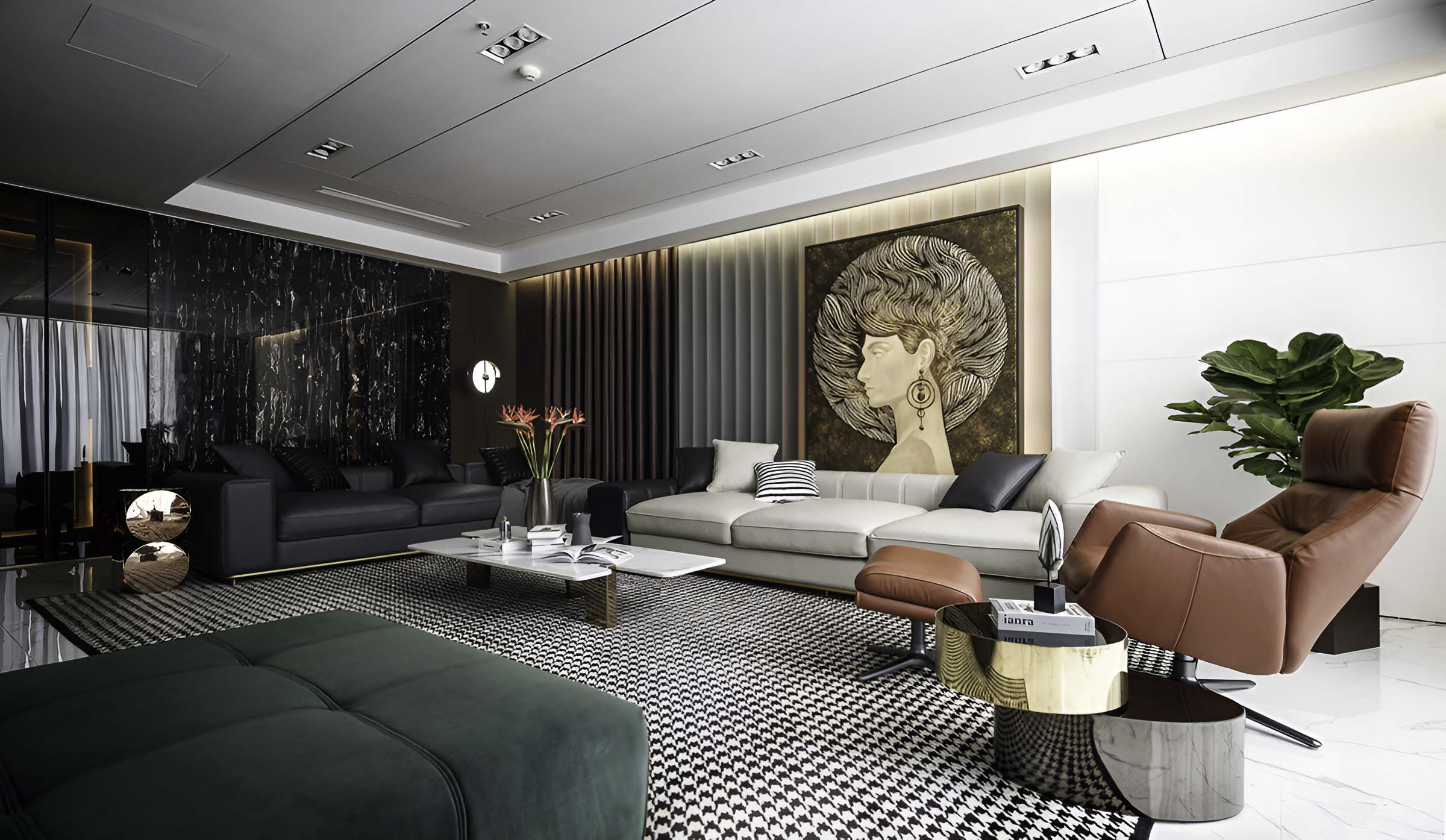 phong cách nội thất Contemporary tập trung vào một vài món đồ có giá trị thẩm mỹ cao, để tạo ấn tượng mạnh mẽ về mặt thị giác (Nguồn ảnh: Sưu tầm).