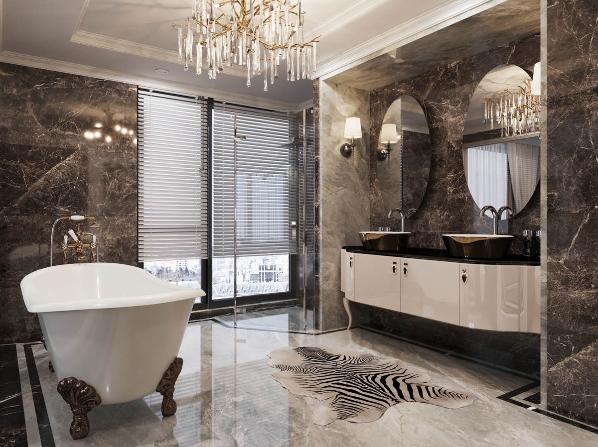 Mẫu thiết kế nội thất Luxury được kiến tạo từ những đồ dùng trang trí đắt giá 