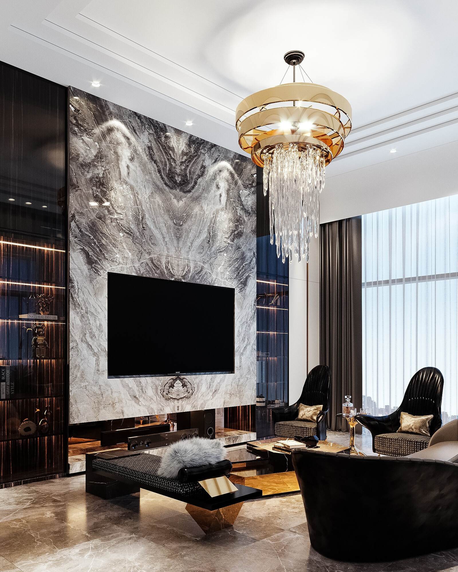 Thiết kế nội thất Luxury cho phép sử dụng màu sắc linh hoạt