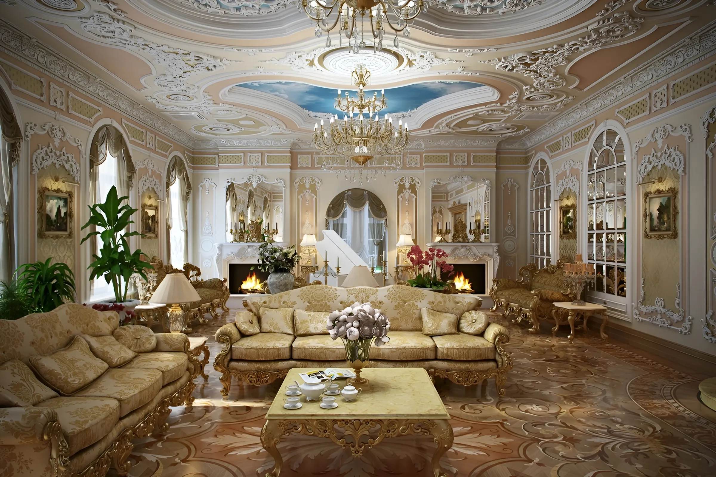 Phong cách nội thất Rococo Luxury mang vẻ đẹp lãng mạn, bay bổng