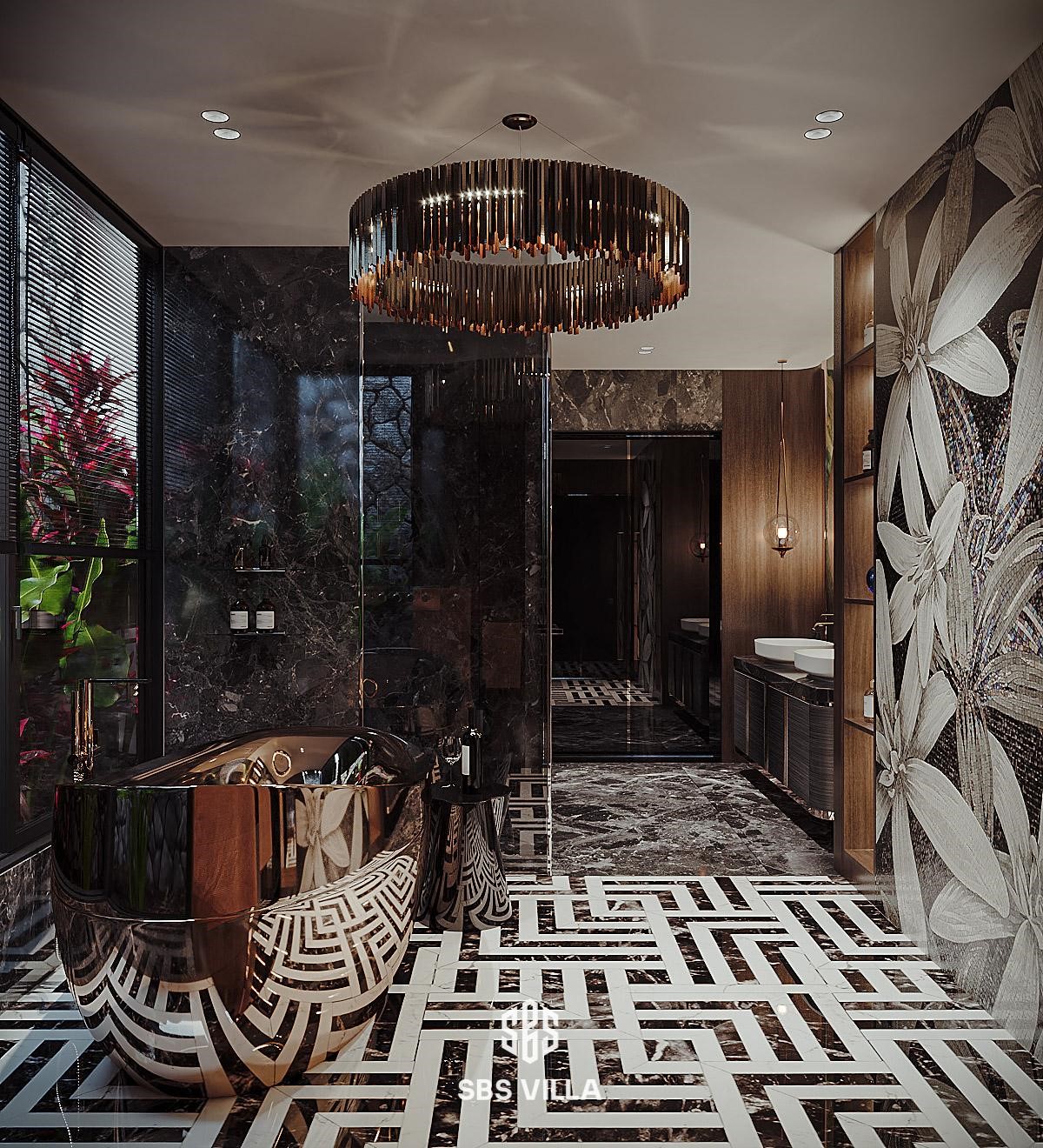 Phòng tắm biệt thự Luxurry