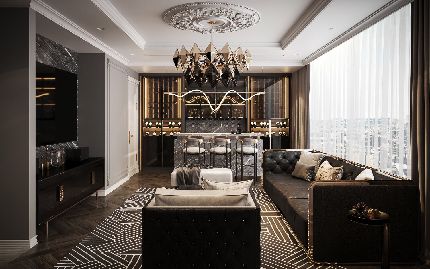 Thiết kế nội thất Luxury dành cho nhà chung cư